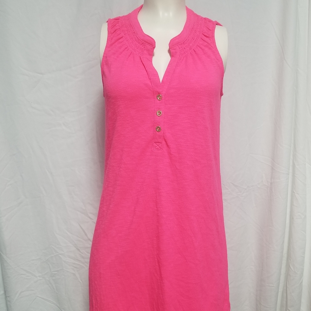 Lilly Pulitzer Hot Pink Sleeveless Shift Dress